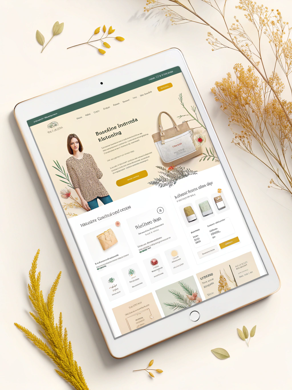E-commerce product page with AI written copy